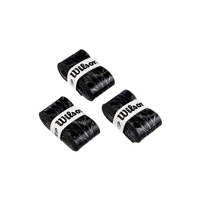 Wilson Tennis Profile Racket Overgrip - Black (3 Pieces)