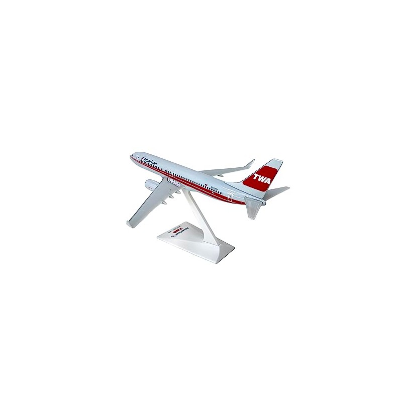Flight Miniatures American TWA 737-800 1:200 Scale - Plastic Snap-Fit