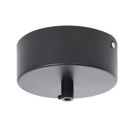 B&P Lamp® 5 Inch Diameter by 2 Inch Height Pendant Canopy Kit to Mount LED Driver, Satin Black Finish