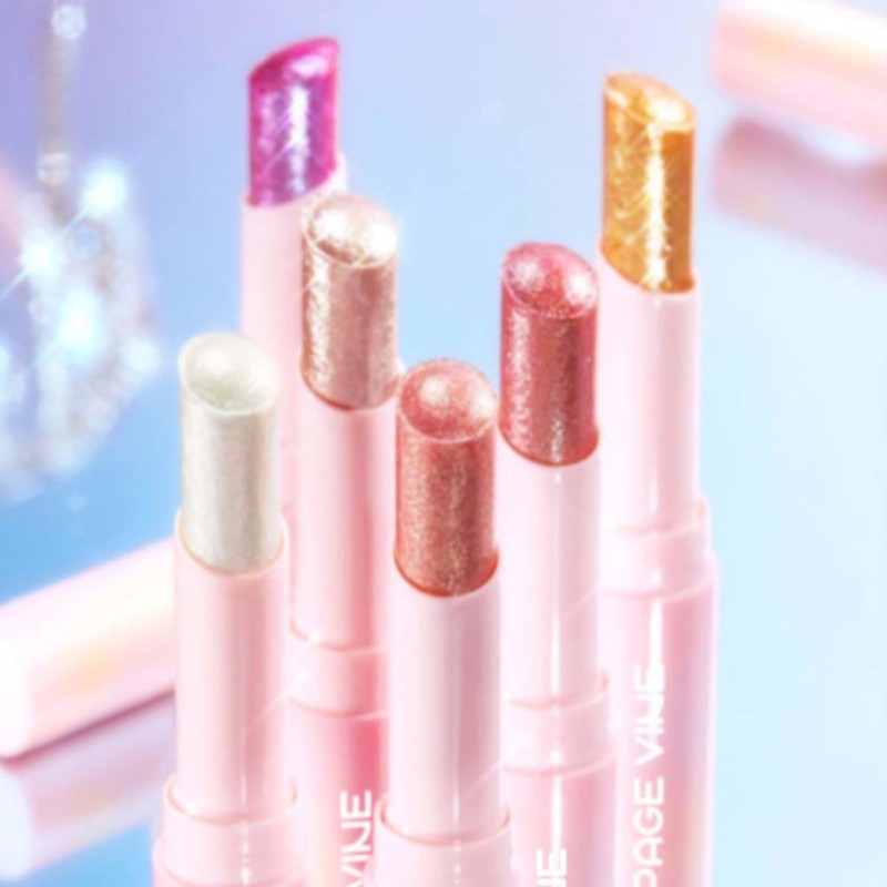 6 PCS Crystal Jelly Glaze Stick Crystal Jelly Highlighter Eyeshadow