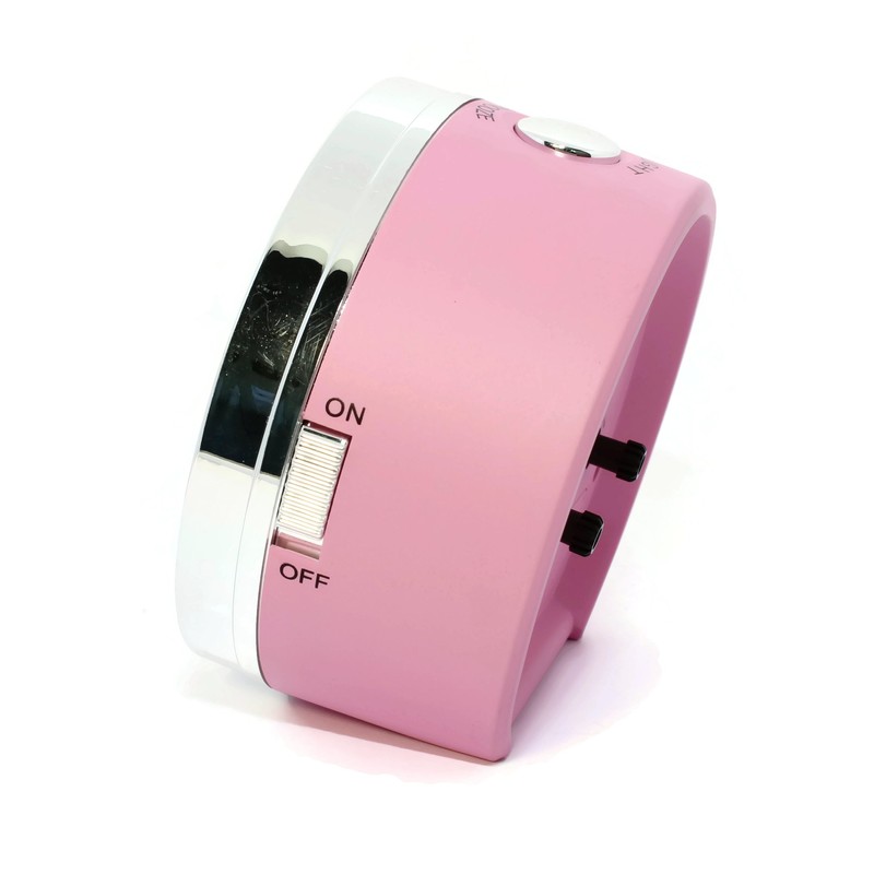 Atlanta Alarm Clock, Plastic, pink, 9.5 cm