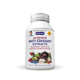 ANDREW LESSMAN Ultimate Anti-Oxidant Extracts 180 Capsules - Concentrated Blend of Standardized Extracts. Naturally Protective Polyphenols, Berry and Cruciferous Vegetable Extracts. No Additives