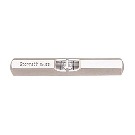 Starrett 135A Nivel de bolsillo con acabado niquelado satinado, tamaño de 6.35 cm