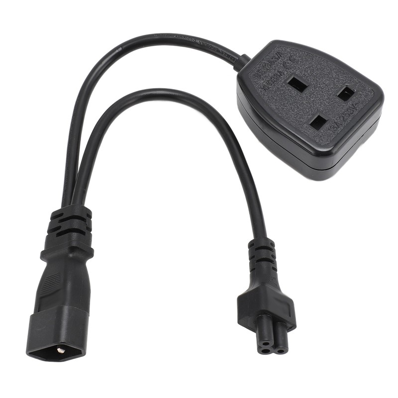 IEC320 C14 Male to C5 and Female Power Cord C14