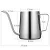 Long Narrow Spout Coffee Pot (12 Oz) Small Fine Stainless