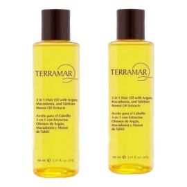 Aceite Terramar Argán 3 en 1 Cabello Pack 2x98mL Protege Calor