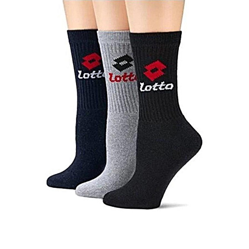 Lotto, 12 Pairs Unisex Tennis Socks Made of Breathable, Soft