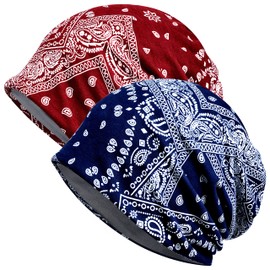 Jemis Skullies - Gorros delgados para otoño, Paquete de 2 azul marino y rojo vino-terciopelo, Talla única