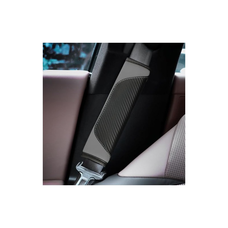 Osilly Carbon Fiber Car Seat Belt Covers - Comfort &