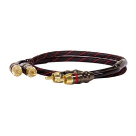 Dynavox 207375 Perfect Sound Stereo RCA Cable 0.75 m Black