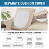 H.VERSAILTEX 3 Piece Stretch Sofa Covers for 2 Cushion Loveseat
