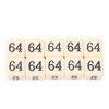 30PCS 6 Sided Number Dice 15.5mm Multiple Of 2 Number