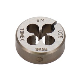 Sankyo Corporation TONEX Threading Dice, Outer Diameter 1.0 inches (25 mm), Thread Diameter 0.24 inches (6.0 mm) x Pitch 0.03 inches (0.75 mm), D6 x 0.03 inches (0.75 mm)