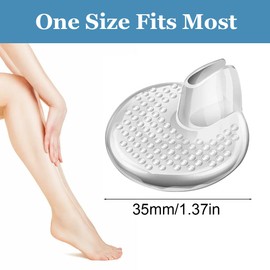 OHREN Zehentrenner Damen Silikon Zehenschutz Flip Flop Pads, 6 Paare Transparente Anti-Rutsch Zehenpolster, Wiederverwendbare Zehentrenner Schutzkissen Für Flip Flops und Sandalen