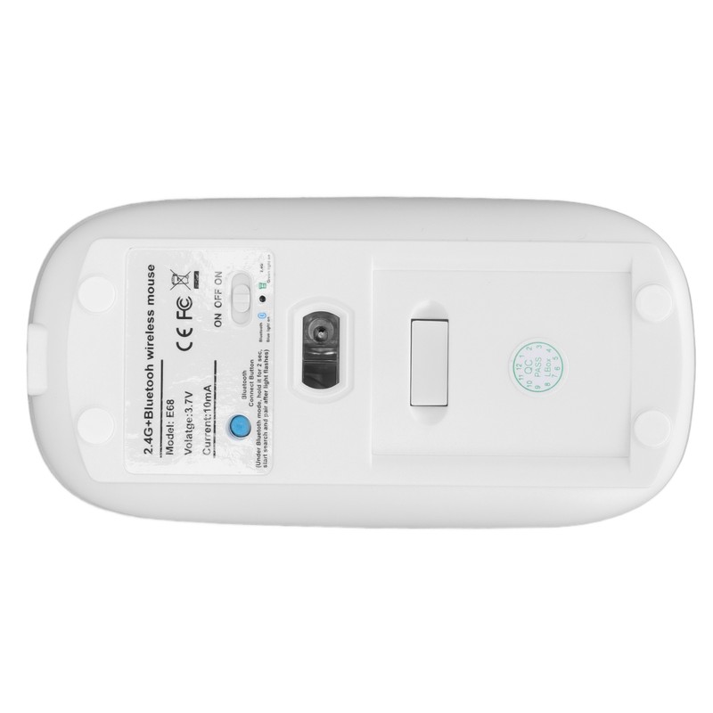 Wireless Mouse 2.4GHz Connection Mute Click High Sensitivity Optical Tracking