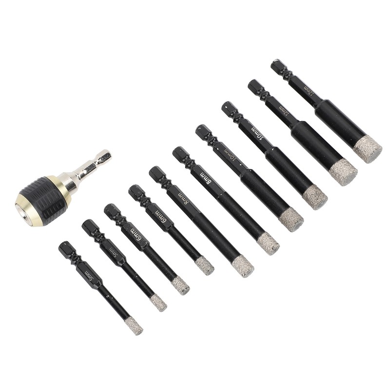 Diamond Drill Bits Set Hex Shank Diamond Hole Saw Kit