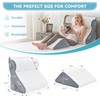 Kingfun 4pcs Orthopedic Bed Wedge Pillow Set for Post Surgery,