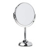 JERDON Two-Sided Tabletop Makeup Vanity Mirror - 10X-1X Magnification &