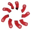 9Pcs Golf Iron Head Covers PU Waterproof Golf Club Headcovers