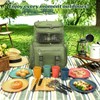 Hap Tim Large Picnic Basket Backpack for 4 with Insulated