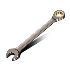 cSeao 1-Pack 7mm Ratchet Spanner, Metric Wrench Ratcheting Combination Wrenches 72-Teeth, Cr-V Constructe Nickel Plating