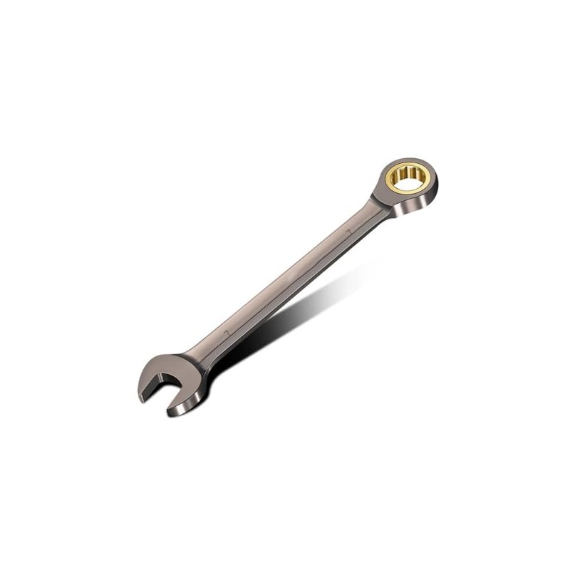 cSeao 1-Pack 7mm Ratchet Spanner, Metric Wrench Ratcheting Combination Wrenches