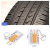 SING F LTD 8PCS Tyre Tread Depth Gauge 0-20 mm
