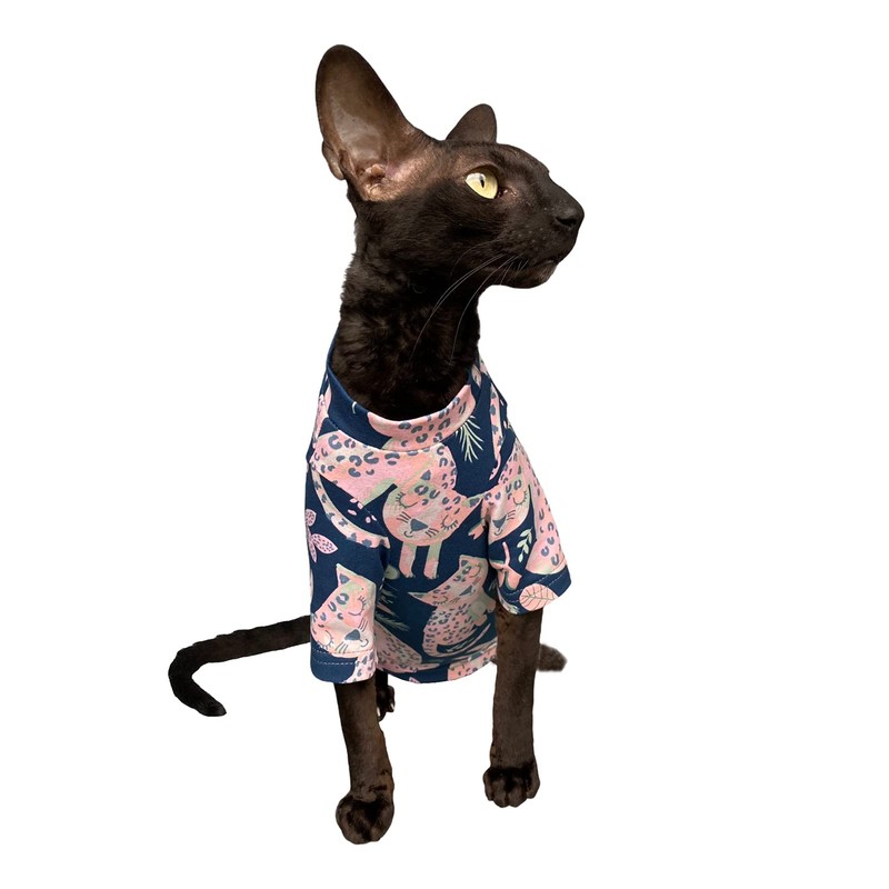 Kotomoda Cat T-Shirt Maxi Storm Cat Sphynx and Naked Cats