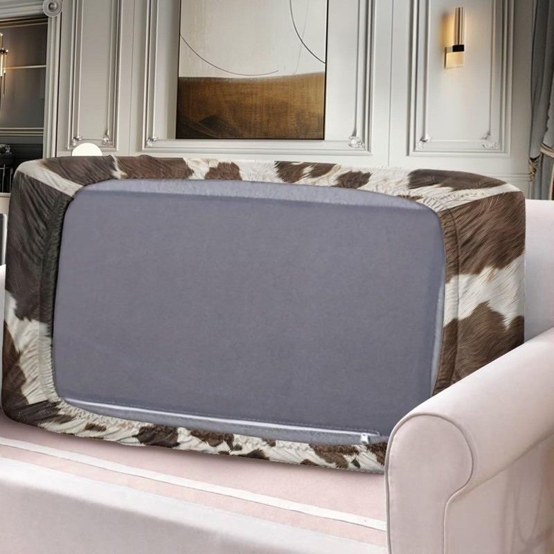 Annejudy Cow Hide Print Couch Cover Sofa Covers for Cushion