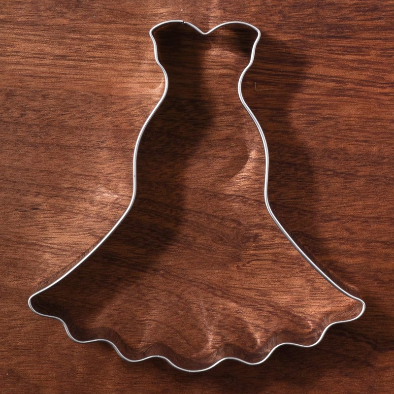 LILIAO Wedding Dress Cookie Cutter for Wedding/Engagement - 4 x