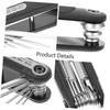 Operitacx 1 Set Folding Wrench Keychain Tools Multipurpose Wrench Flat