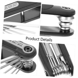 Operitacx 1 Set Folding Wrench Keychain Tools Multipurpose Wrench Flat Head Wrench Outdoor Tools Folding Wrench Folding Bike Keys Chrome Vanadium Steel Screwdriver Short Hair