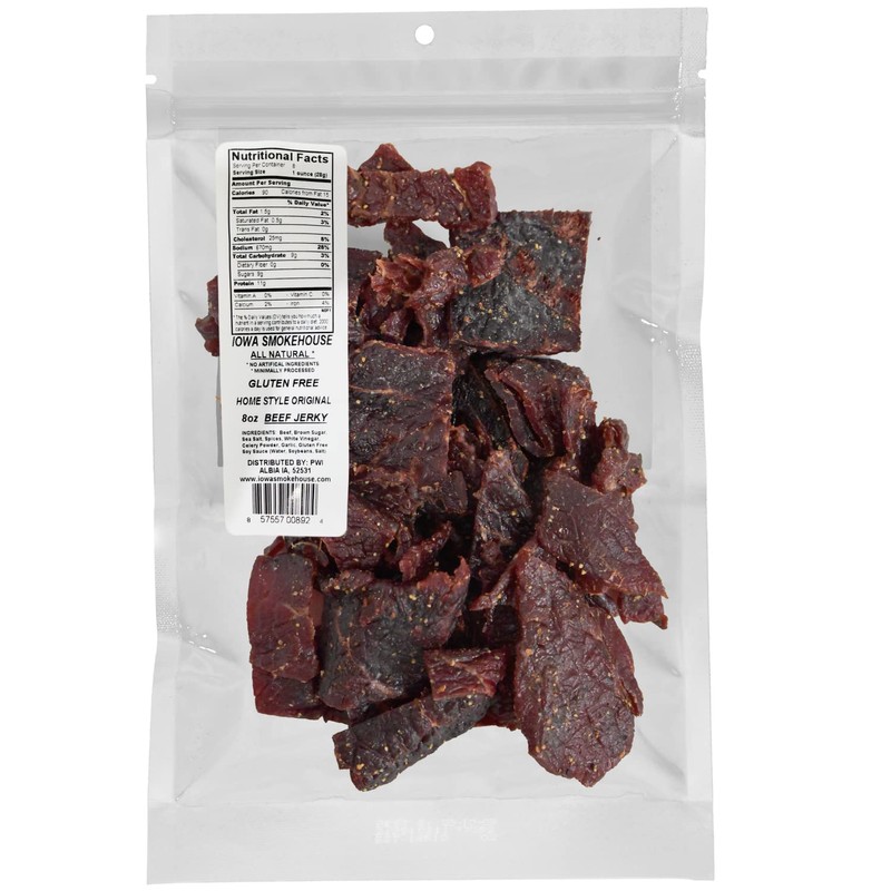 IOWA SMOKEHOUSE Ranch Hand Beef Jerky (Home Style Original, 8