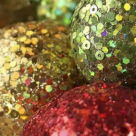 Factory Direct Craft 6 Piece Collection of Glitzy Glittered Artificial Fruit for Holiday and Seasonal Decor