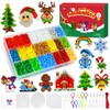 WEVOL 6350 Piece Iron-On Beads Set, Christmas Beads 5 mm,