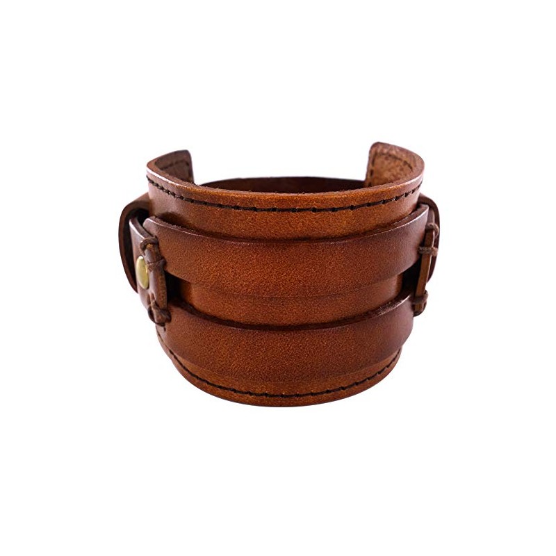 axy LAB1-1 Wide Series Leather Bracelet Genuine Leather Bracelet Vintage