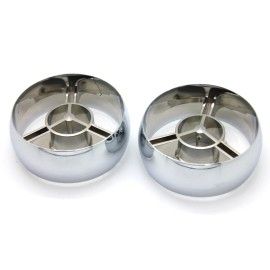 PRP NEW 70-73 Datsun 240Z Chrome Side Dash Vents PAIR / A/C Heater Dashboard L&R SET