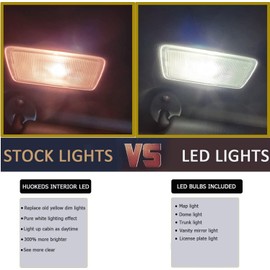 HUOKEDS Tacoma Interior LED Lights for 2016 2017 2018 2019 2020 2021 2022 2023 Toyota Tacoma 6000K Super Bright White Interior LED Kit + Installation Tool