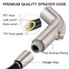 Houtingmann Kitchen Side Sprayer with Hose and Holder - Sprayer