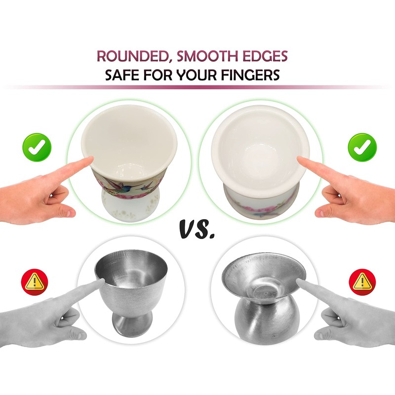 NobleEgg Boiled Egg Cups Topper Set | All-Inclusive Set |