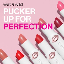 wet n wild Mega Last High-Shine Lipstick Lip Color, Infused with Seed Oils For a Nourishing High-Shine, Buildable & Blendable Creamy Color, Cruelty-Free & Vegan - Clothes Off