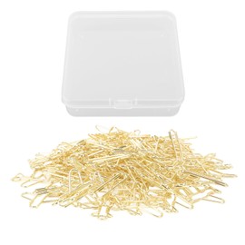 100Pcs Airplane Shaped Paper Clips Metal Lightweight Multipurpose Cute Shaped Paperclips Bookmarks Planner Clips for School Office Gold