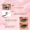 FADLASH Lash Clusters Natural Eyelash Clusters DIY D Curl Cluster