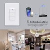 WiFi Smart Light Switch Triple Push Buttons, No Neutral Wire,