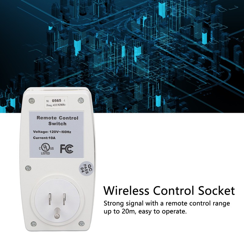Remote Control Outlet Power Socket Receptacle for Light Conditioner