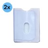 2-Pack Replacement Plastic Credit Card Insert Album 20 Sleeves with