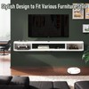 Bixiaomei Floating TV Unit, 55'' Wall Mounted TV Cabinet, Floating