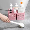 Anyoifax Portable Shower Caddy Plastic Shower Basket Organizer Divided Bathroom