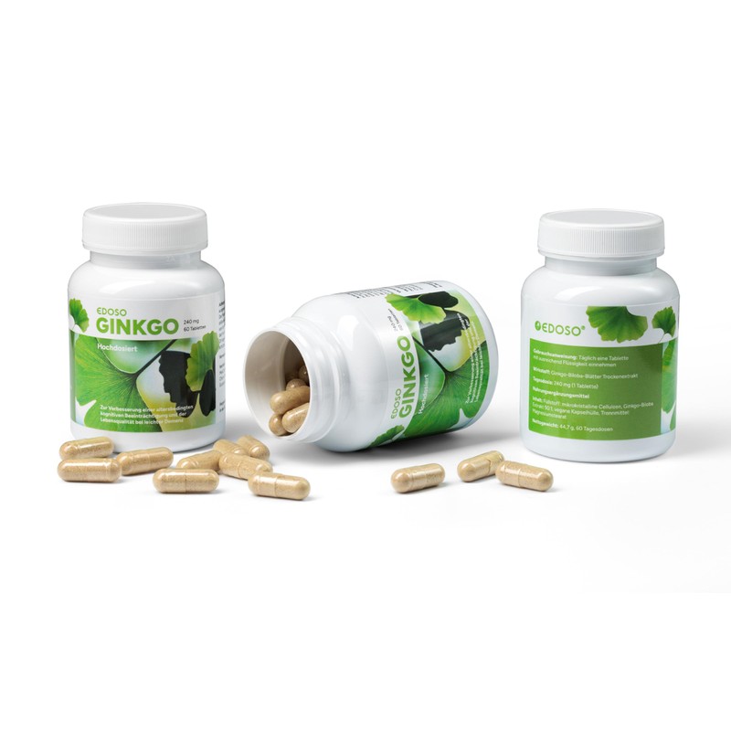 Ginkgo 240 mg | Ginkgo High Dose EDOSO | 60