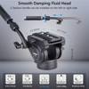 Video Tripod with 360 Panoramic Fluid Drag Pan Head Heavy